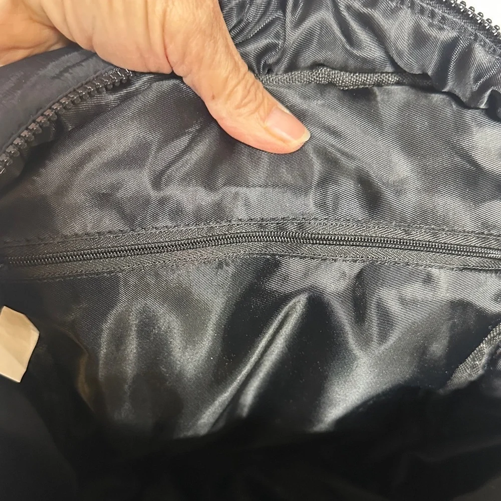 Men's Quilted Black Backpack unisex